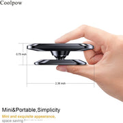 Compact Magnetic Car Phone Mount with Adjustable Head