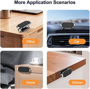 Compact Magnetic Car Phone Mount with Adjustable Head