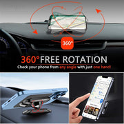 Compact Magnetic Car Phone Mount with Adjustable Head