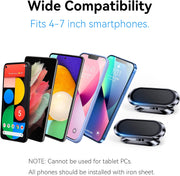 Compact Magnetic Car Phone Mount with Adjustable Head