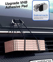 Compact Magnetic Car Phone Mount with Adjustable Head