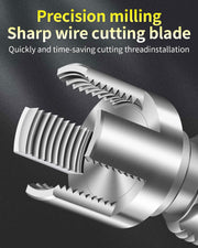 Internal and External Pipe Thread Tool with Hex Shank