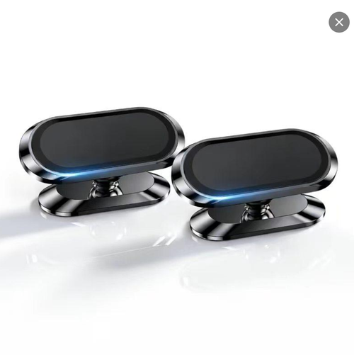 Compact Magnetic Car Phone Mount with Adjustable Head